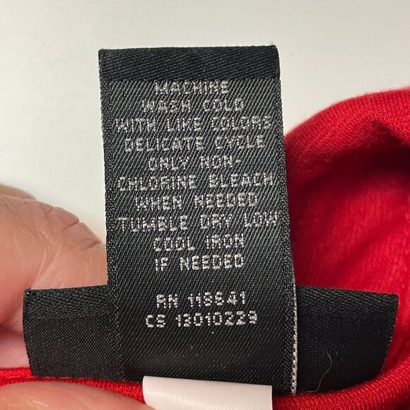 Lane Bryant Womens Button Up Blazer Size 18 Cherry Red Stretch Knit Jacket Comfy - Picture 11 of 11